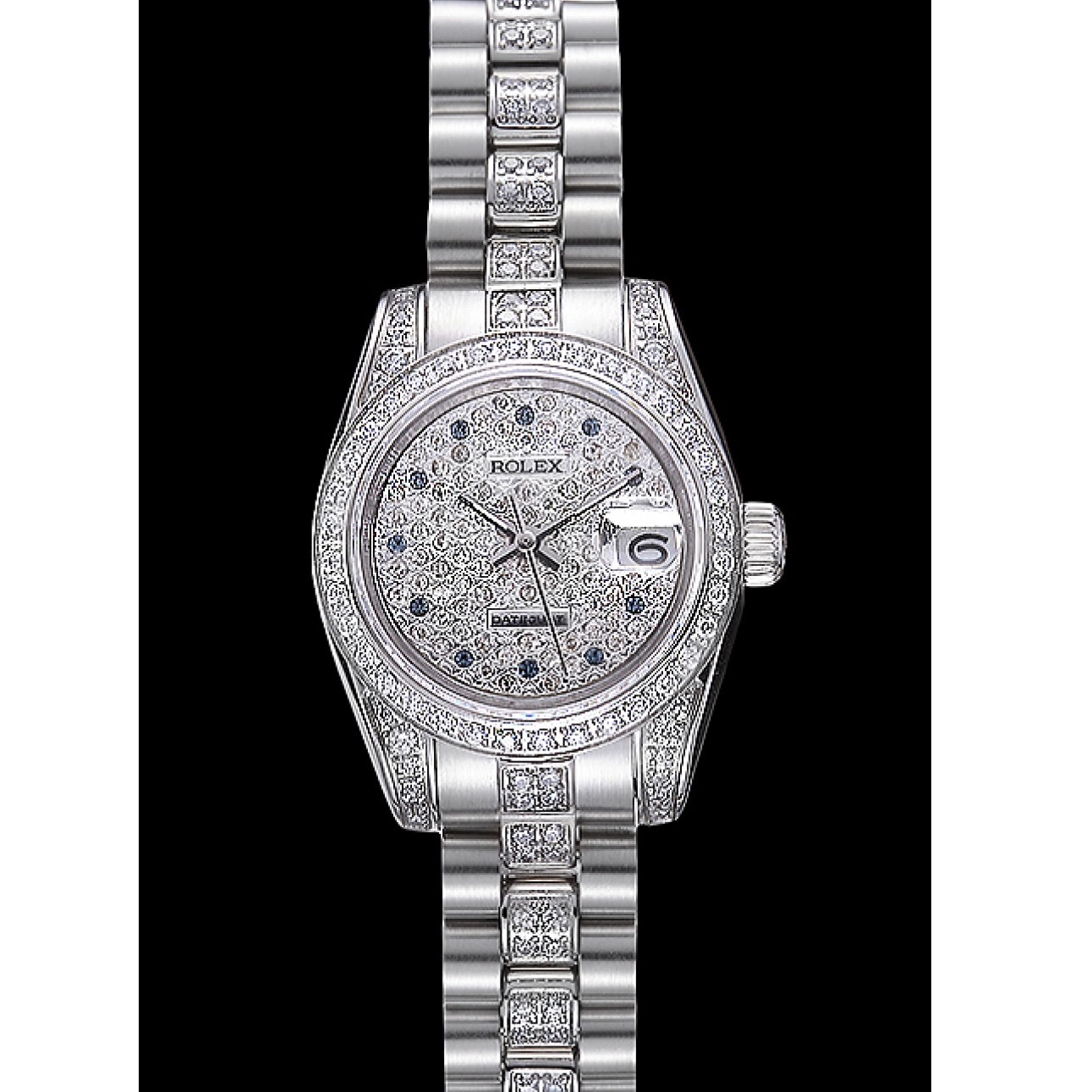 Aaa fake watches Stainless 622021 Dial DateJust Swiss Diamond Rolex Steel 0713